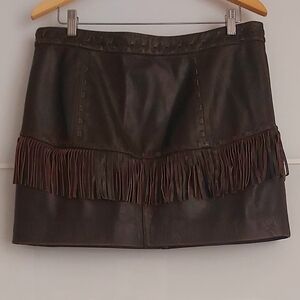 Banana Republic "Ryder" Leather Mini Skirt